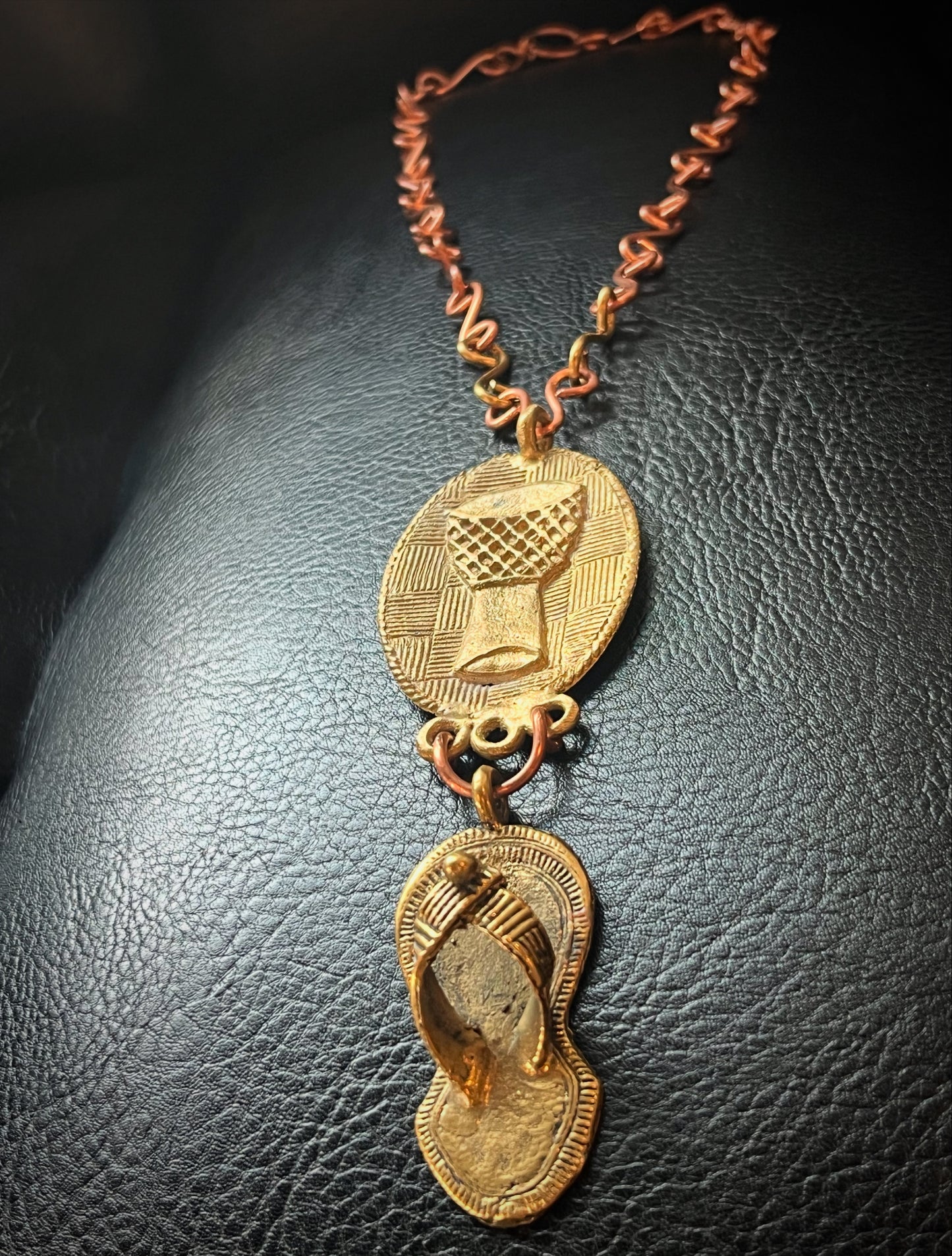 COPPER+BRONZE S-LINK NECKLACE