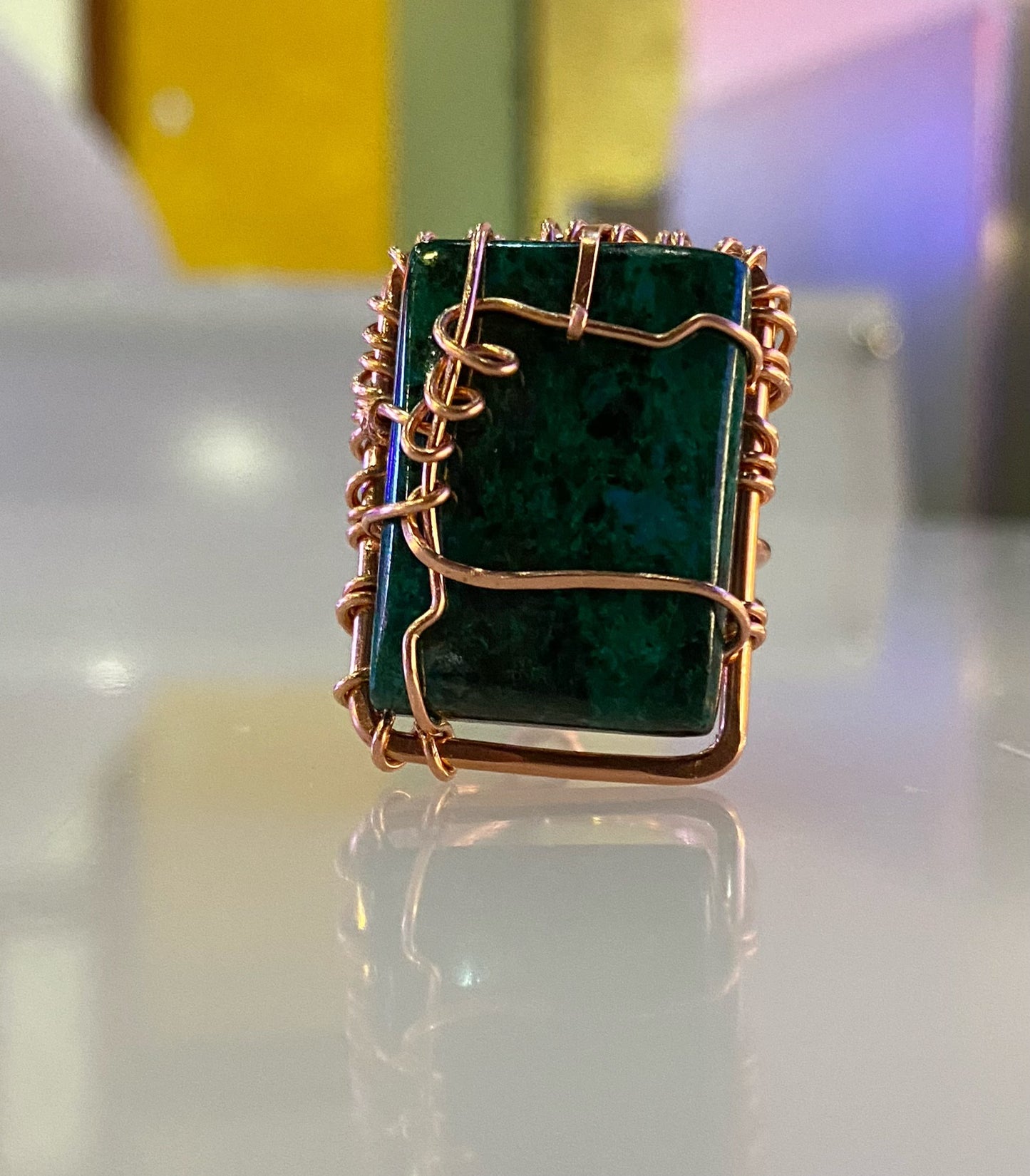 COPPER+CHRYSOCOLLA RING