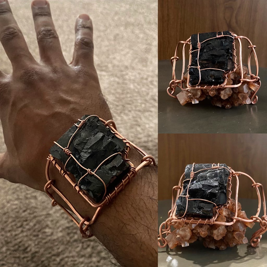 COPPER+ELITE SHUNGITE ARCLINK BRACELET
