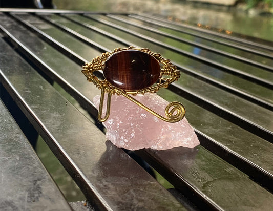BRONZE+RED TIGERS EYE ☀️EYE OF HERU☀️RING