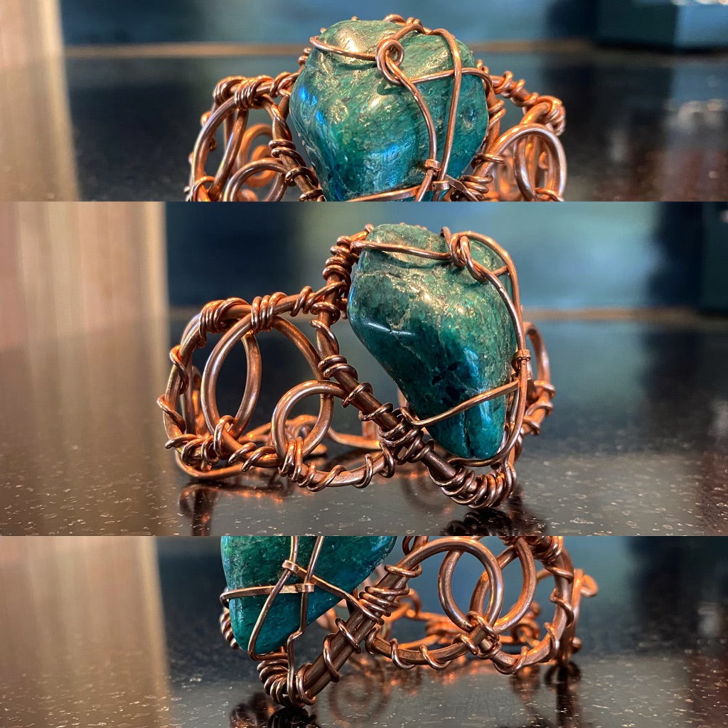 COPPER+ CHRYSOCOLLA BRACELET