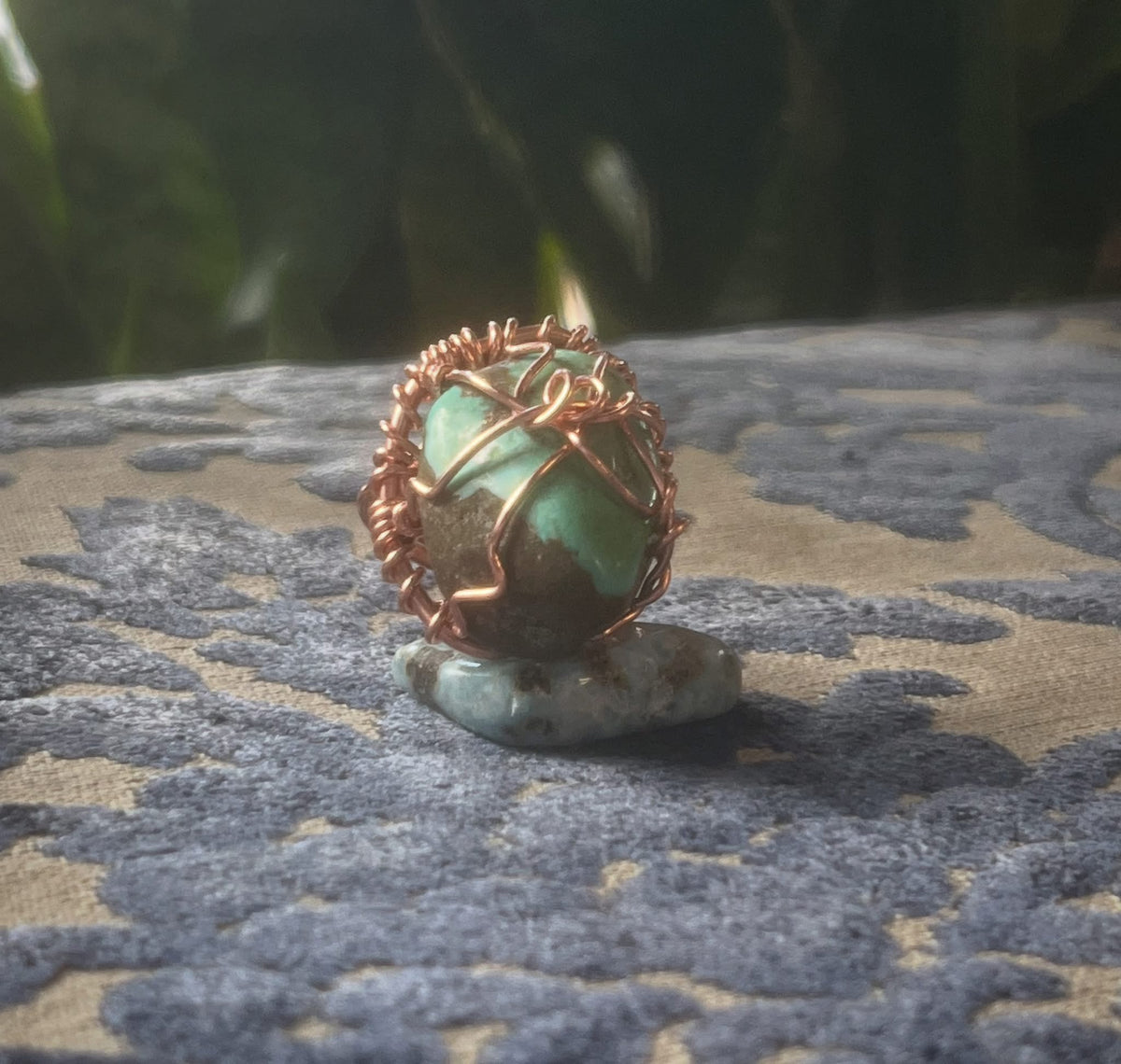 SWEET LIL TURQUOISE RING IN COPPER