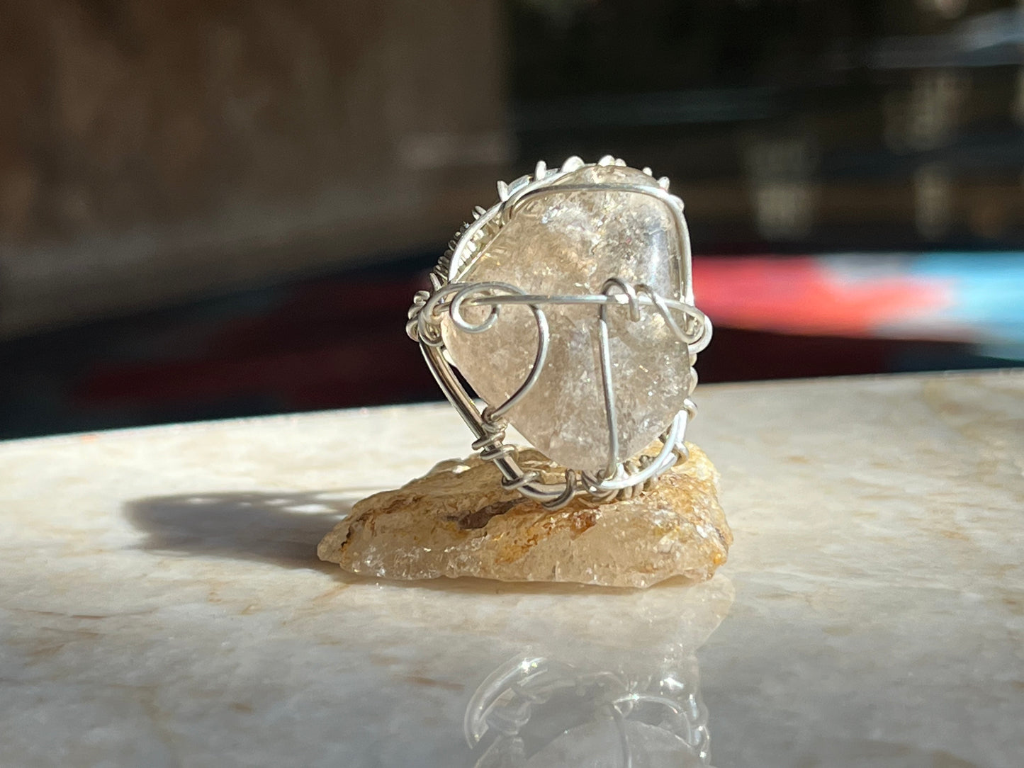 SMOKEY QUARTZ RING IN SILVER