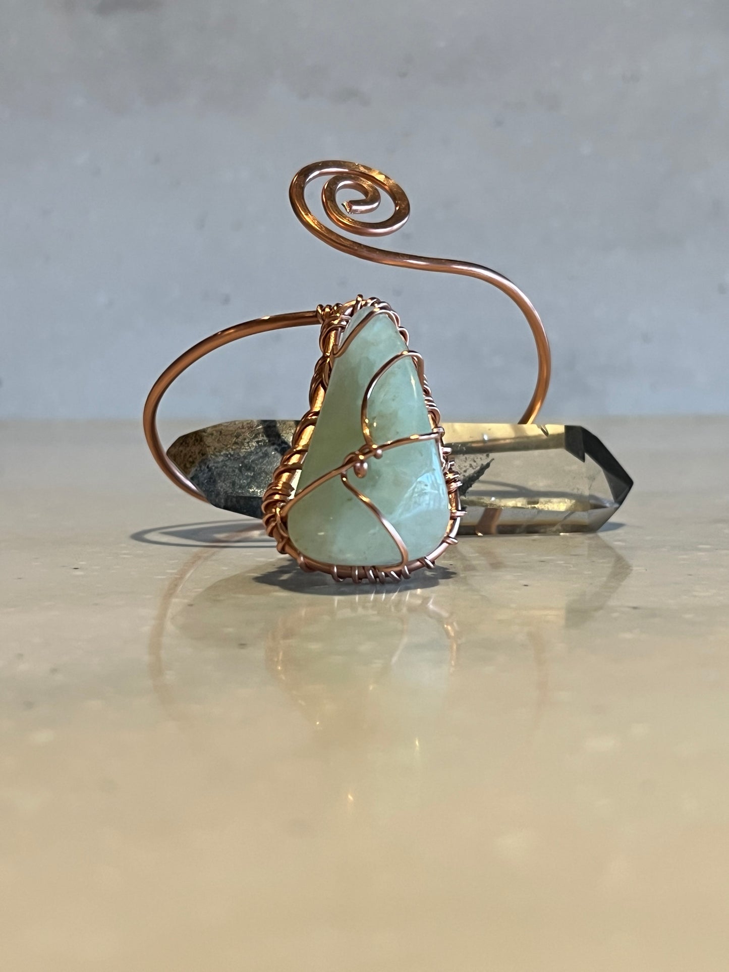 BRONZE+PREHNITE ARMBAND