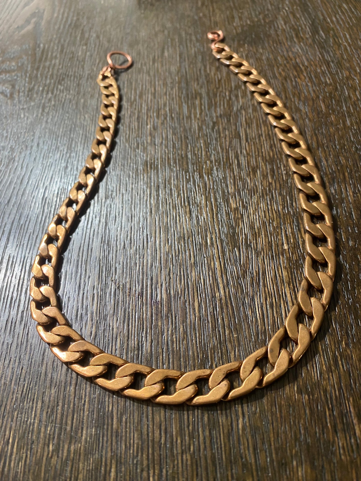 COPPER CUBAN NECKLACE