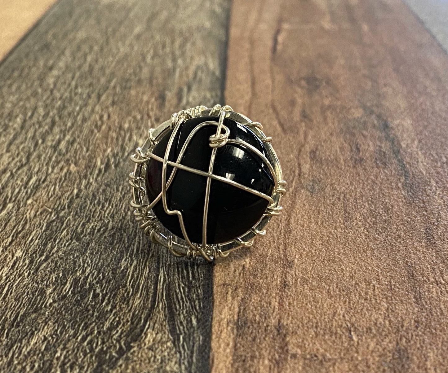 SILVER+ONYX RING