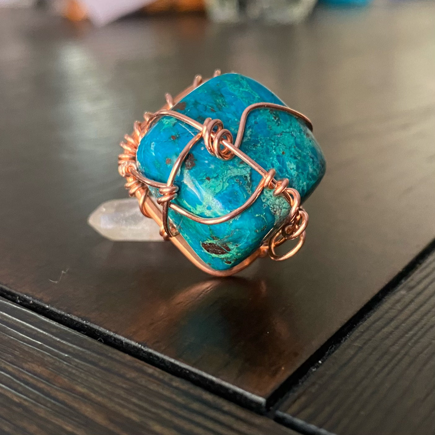COPPER+CHRYSOCOLLA RING