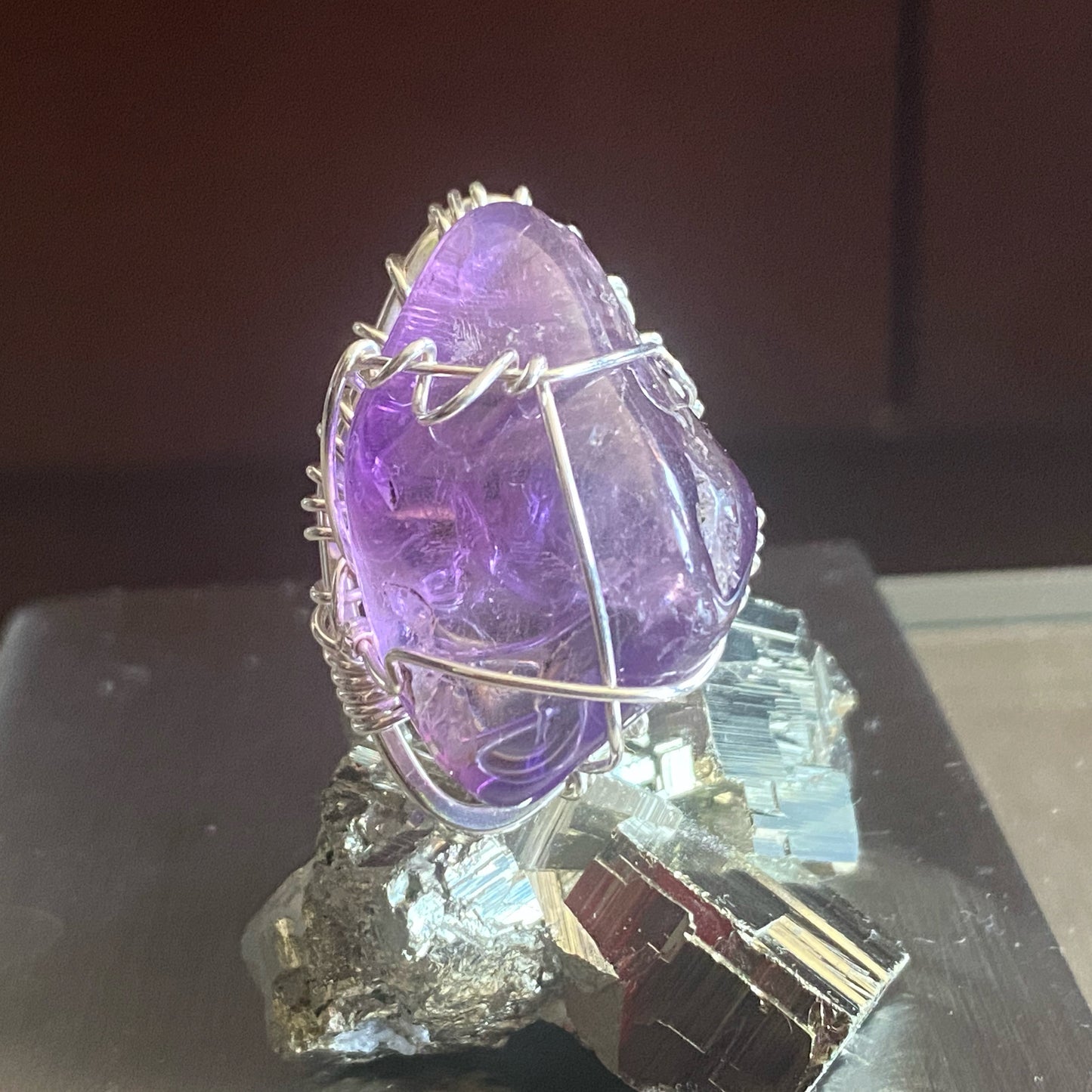 SILVER+AMETHYST RING