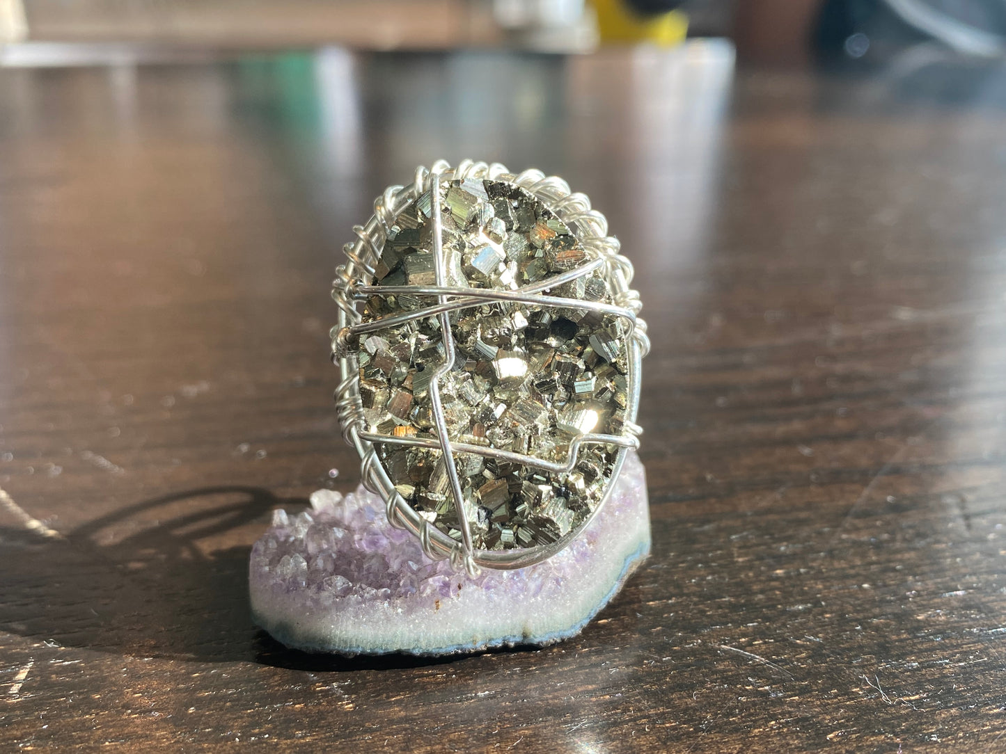 SILVER+PYRITE “IMPERIAL” RING