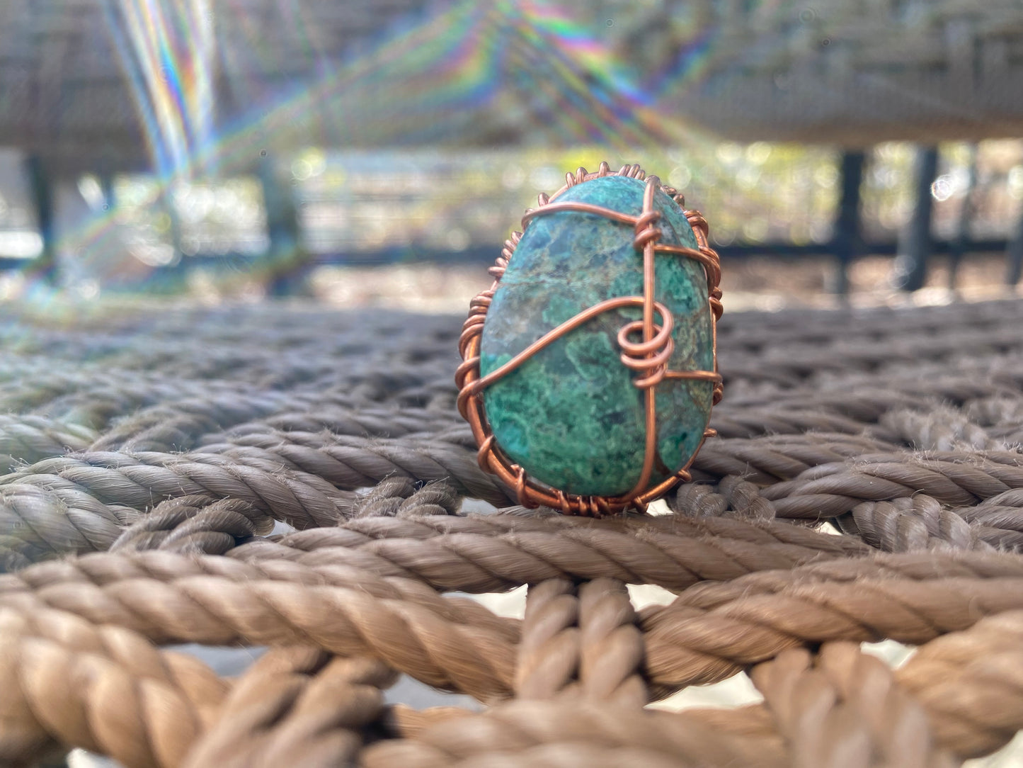 COPPER+CHRYSOCOLLA RING