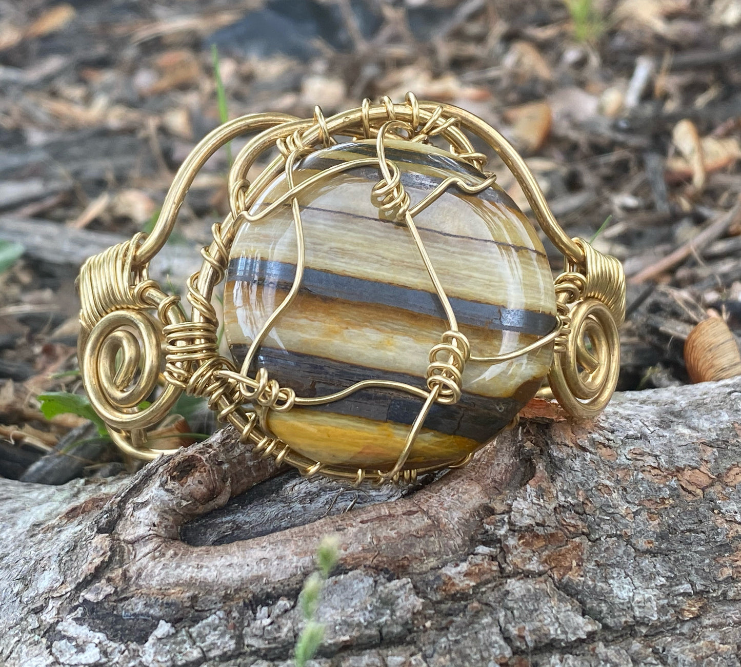 BRONZE+MUGGLESTONE BRACELET