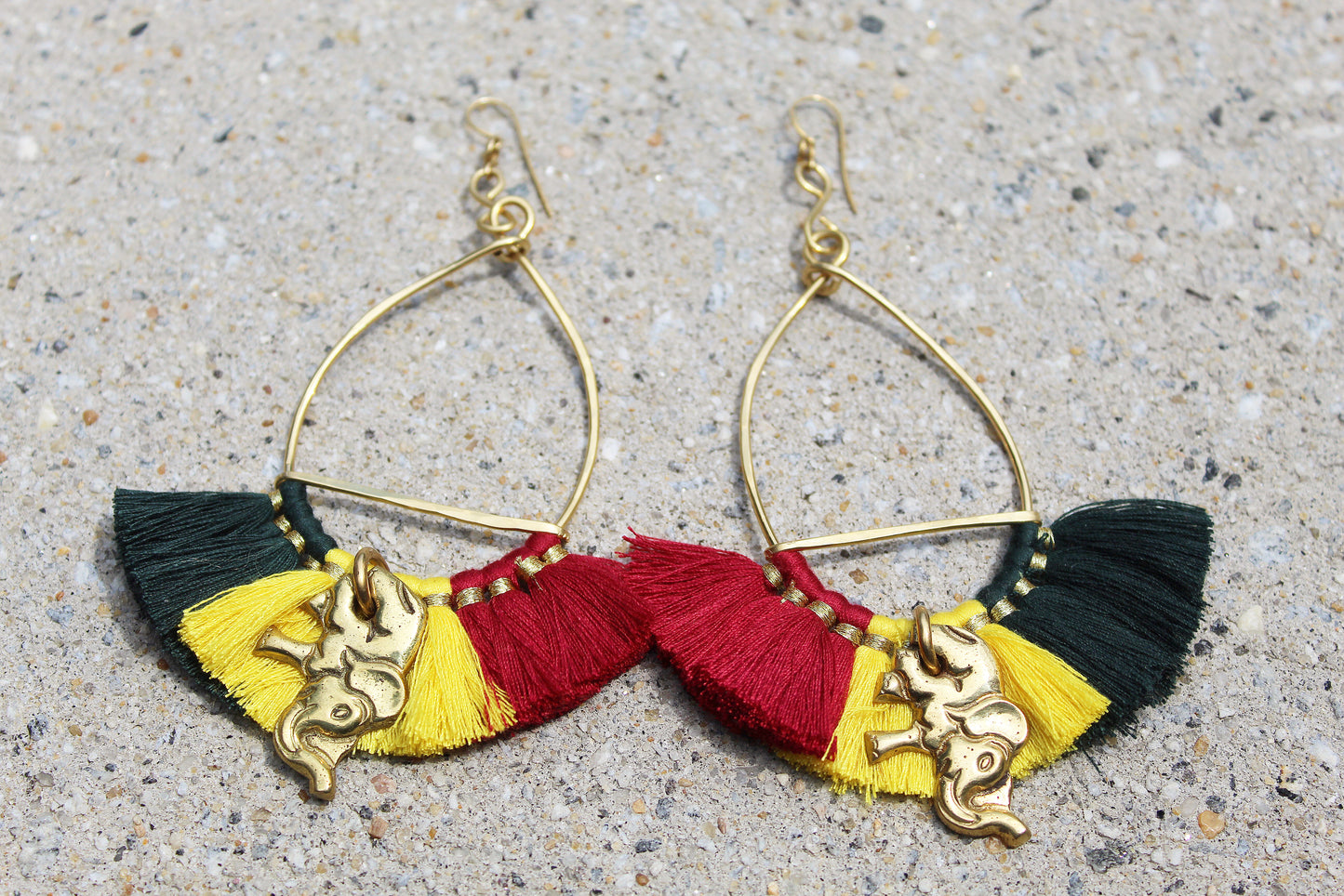 BRONZE+BRASS "GREAT ELEPHANT" SOL FINESSE EARRINGS