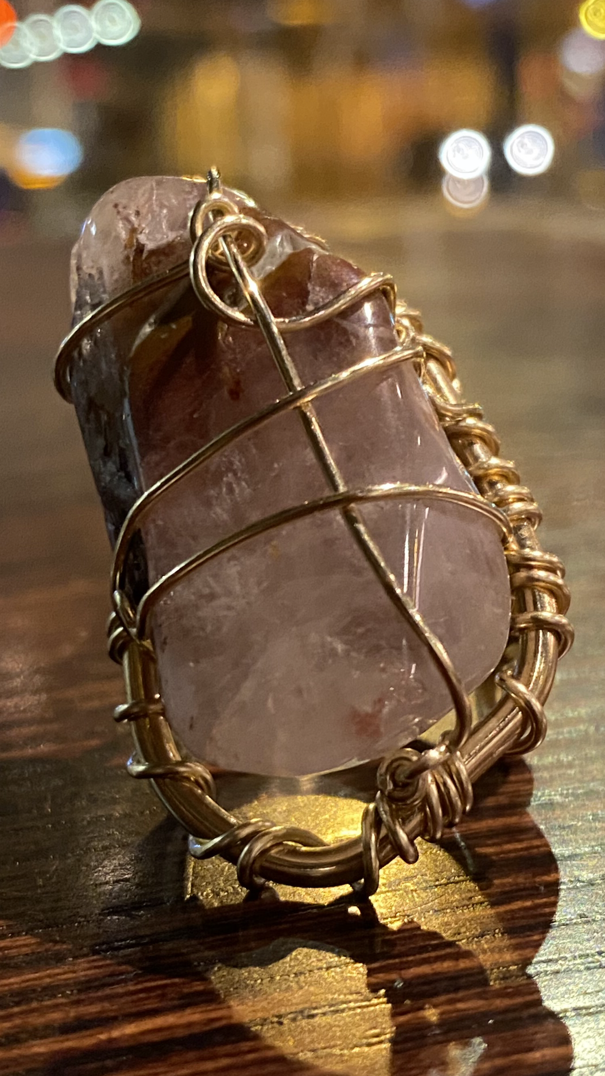 BRONZE+AMPHIBOLE QUARTZ