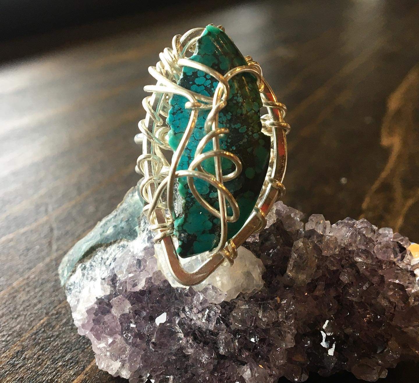 SILVER+TURQUOISE RING