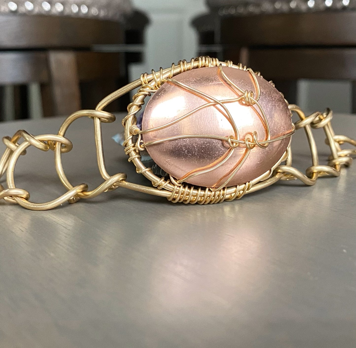 BRONZE+COPPER ARCLINK BRACELET