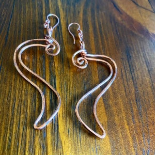 COPPER FREESTYLE KHEPERA:SOL EARRINGS