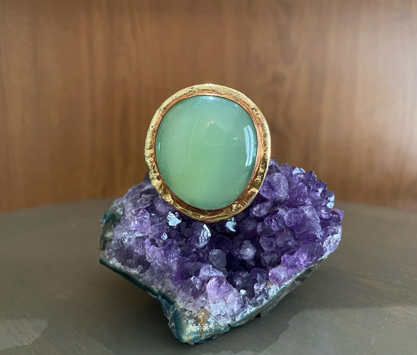 BRASS+COPPER+SERPENTINE RING