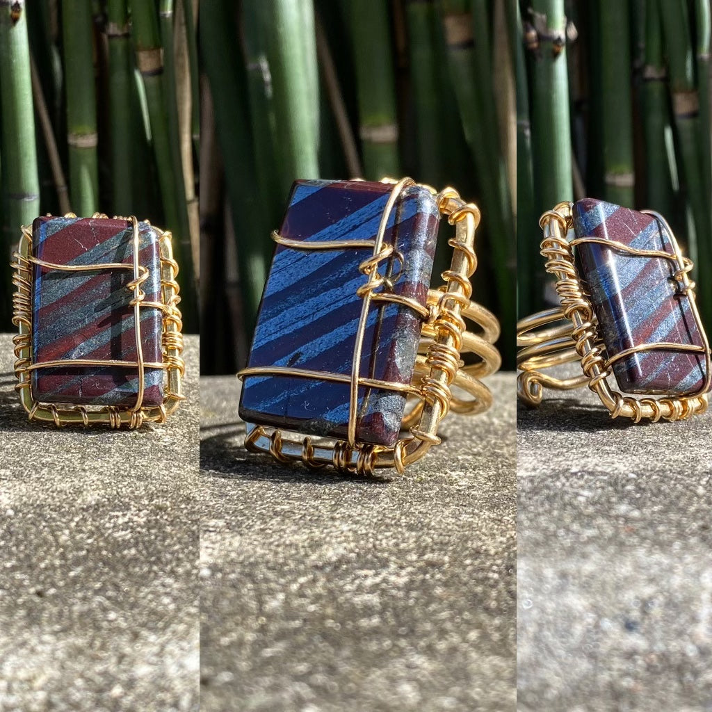 BRONZE+ANCESTRALITE-TIGERS IRON RING