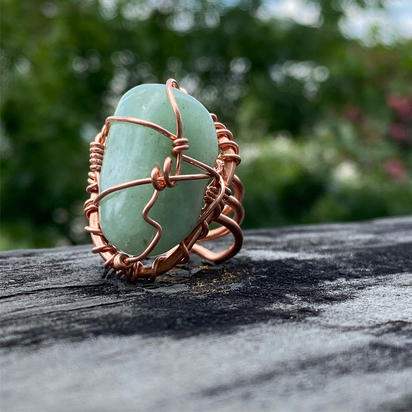 COPPER+AVENTURINE RING