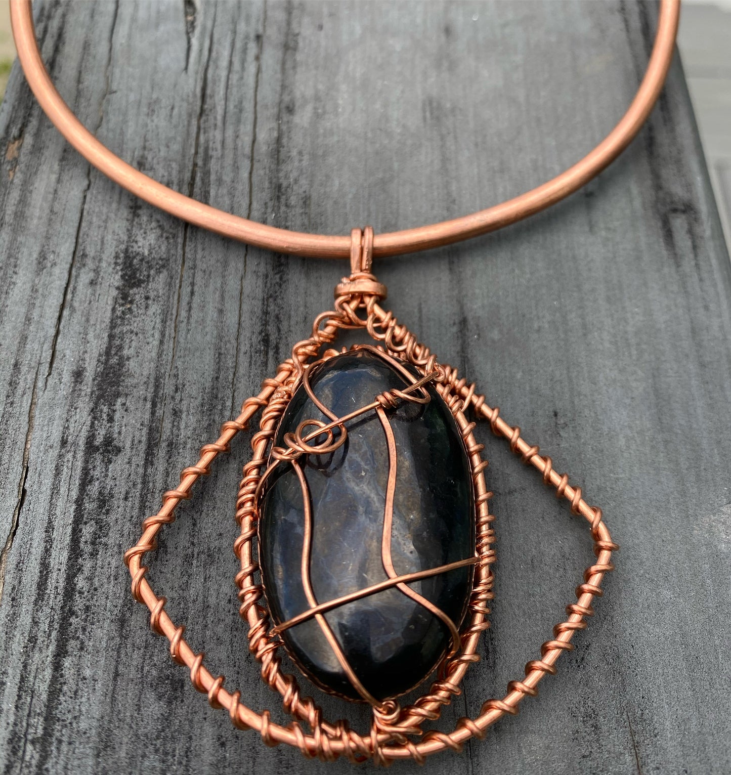 COPPER+SHUNGITE "FOUNDATION UNIVERSAL" NECKLACE