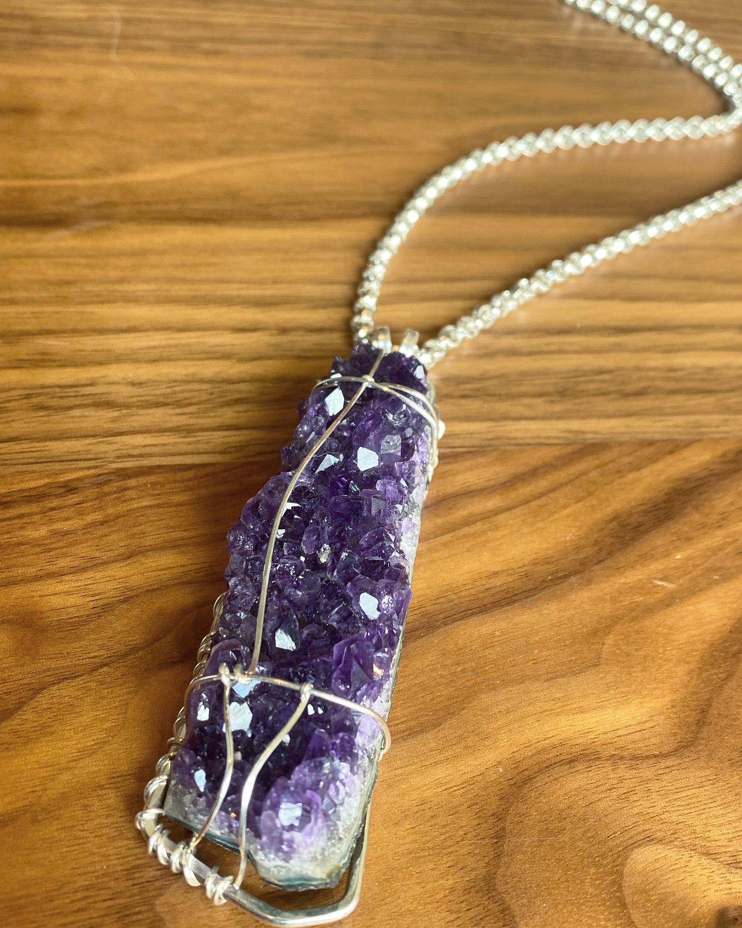 SILVER+AMETHYST NECKLACE