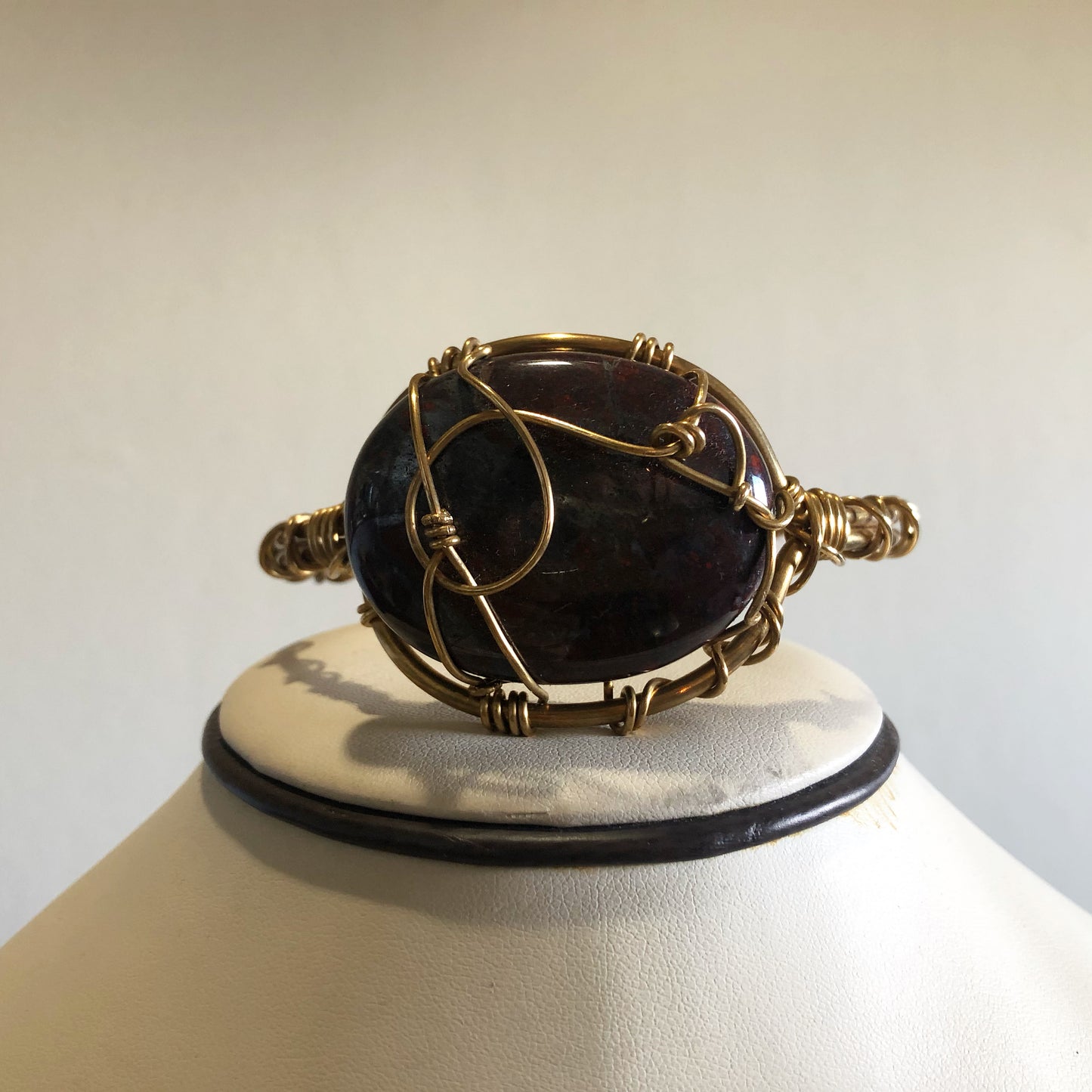 BRONZE+MUGGLESTONE BRACELET (LARGE)