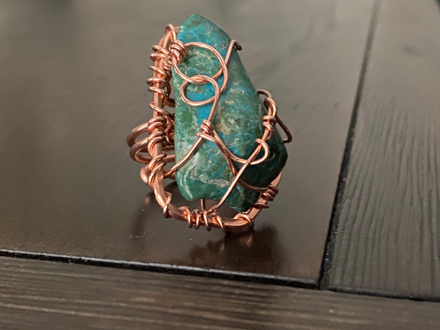 COPPER+CHRYSOCOLLA RING