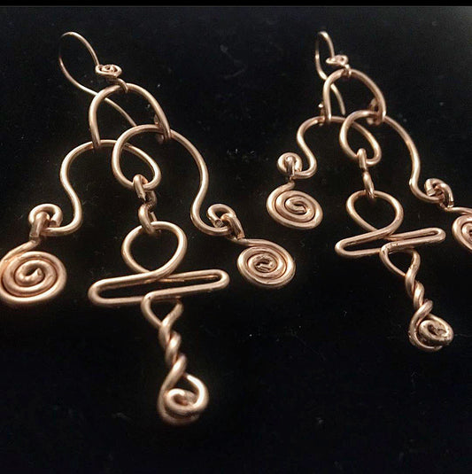 COPPER ETERNAL LIFE EARRINGS