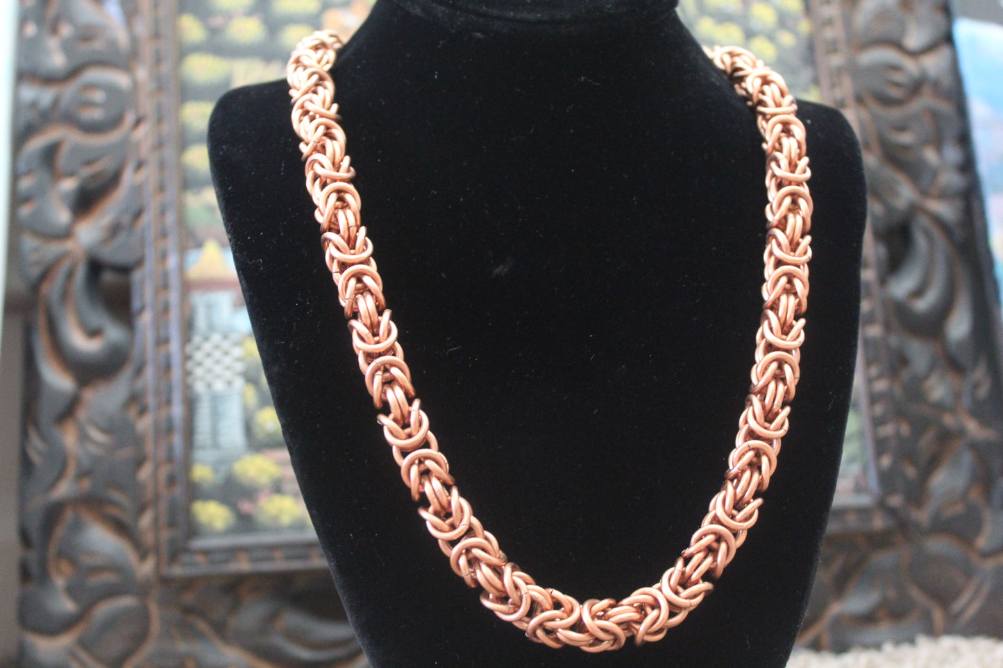 COPPER BYZANTINE LINK NECKLACE