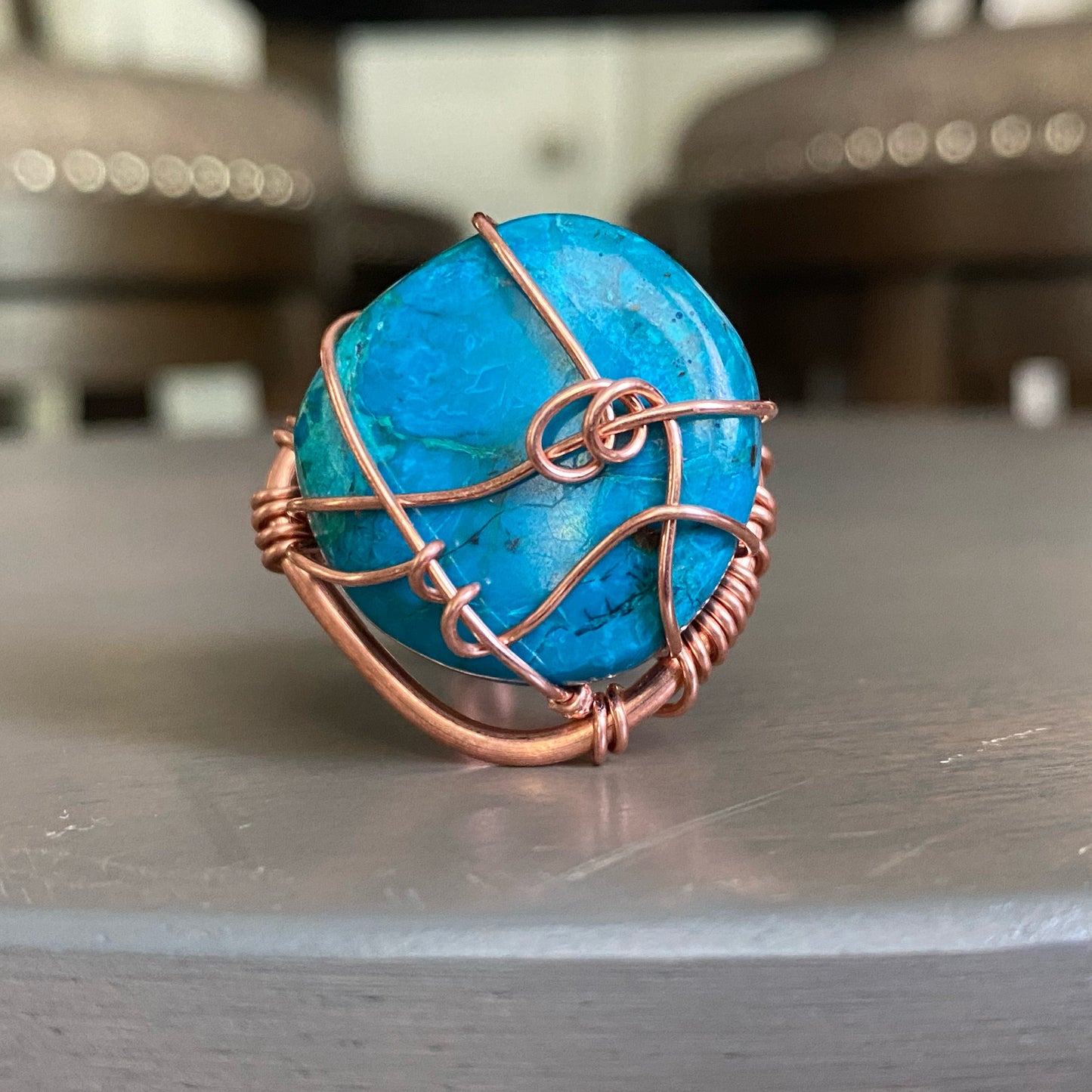 COPPER+CHRYSOCOLLA RING