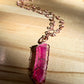 MYSTIC AURA PINK QUARTZ NECKLACE IN COPPER