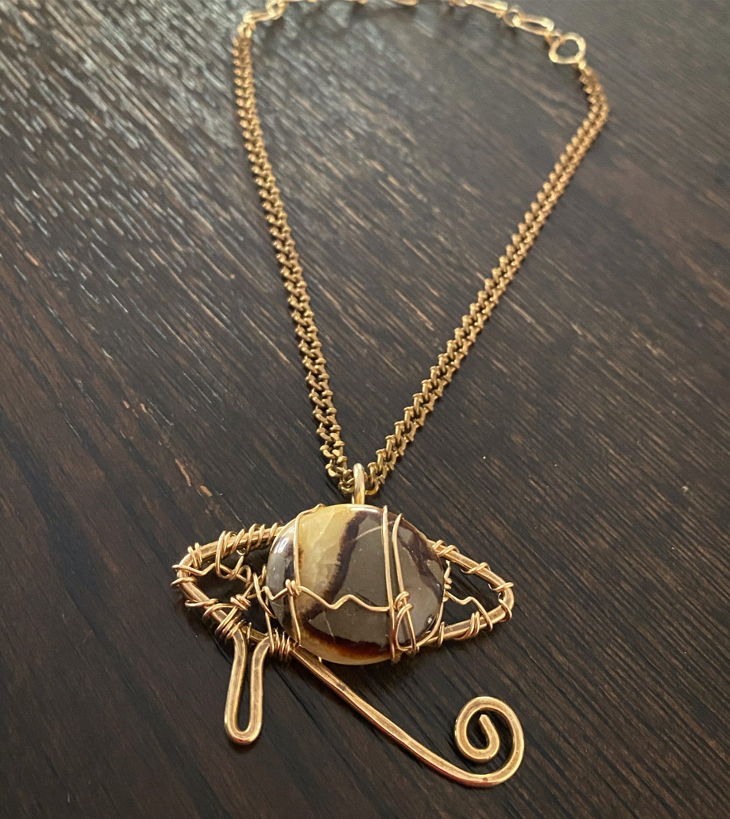 ✨EYE M POWER✨ BRONZE+SEPTARIAN EYE OF HERU NECKLACE