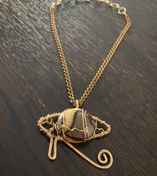 ✨EYE M POWER✨ BRONZE+SEPTARIAN EYE OF HERU NECKLACE