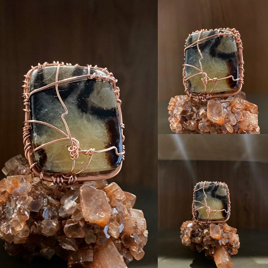 COPPER+SEPTARIAN RING