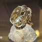 BRONZE+SILVER RUTILATED QUARTZ RING