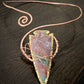 COPPER+BRASS+JASPER ARROWHEAD VORTEX NECKLACE