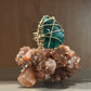BRONZE+MALACHITE RING