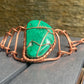 COPPER+MALACHITE ARCLINK BRACELET