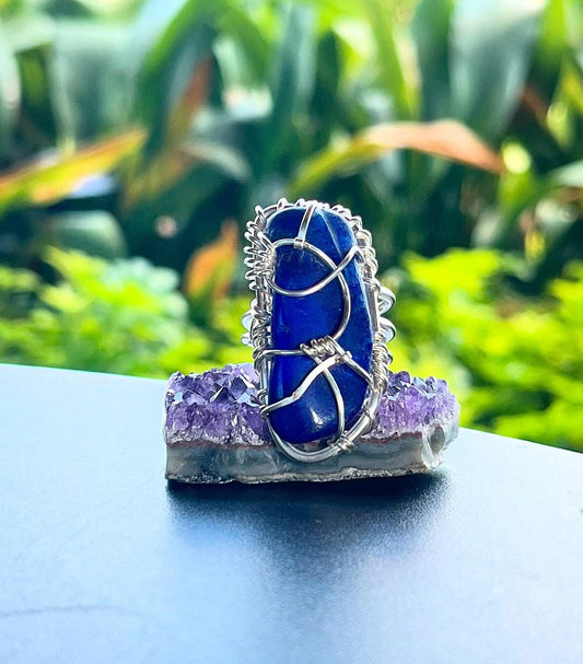 LAPIS LAZULI RING IN SILVER