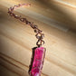 MYSTIC AURA PINK QUARTZ NECKLACE IN COPPER