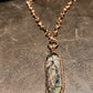 SUPER CLEAR BRAZILIAN QUARTZ S-LINK NECKLACE IN COPPER