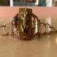 BRONZE ALLIGATOR MULTI-STONE ARCLINK BRACELET IN COPPER
