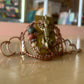 BRONZE ALLIGATOR MULTI-STONE ARCLINK BRACELET IN COPPER