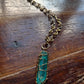 AQUA AURA QUARTZ S-LINK NECKLACE IN BRONZE