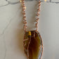 COPPER+AGATE+TIGERS EYE S-LINK NECKLACE