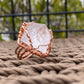 COPPER+CLEAR QUARTZ PYRAMID RING