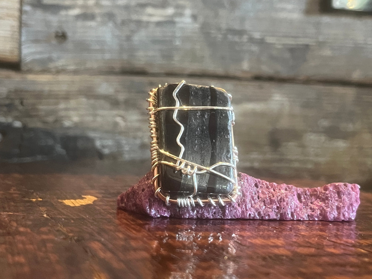 ANCESTRALITE RING IN COPPER+SILVER