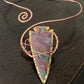 COPPER+BRASS+JASPER ARROWHEAD VORTEX NECKLACE