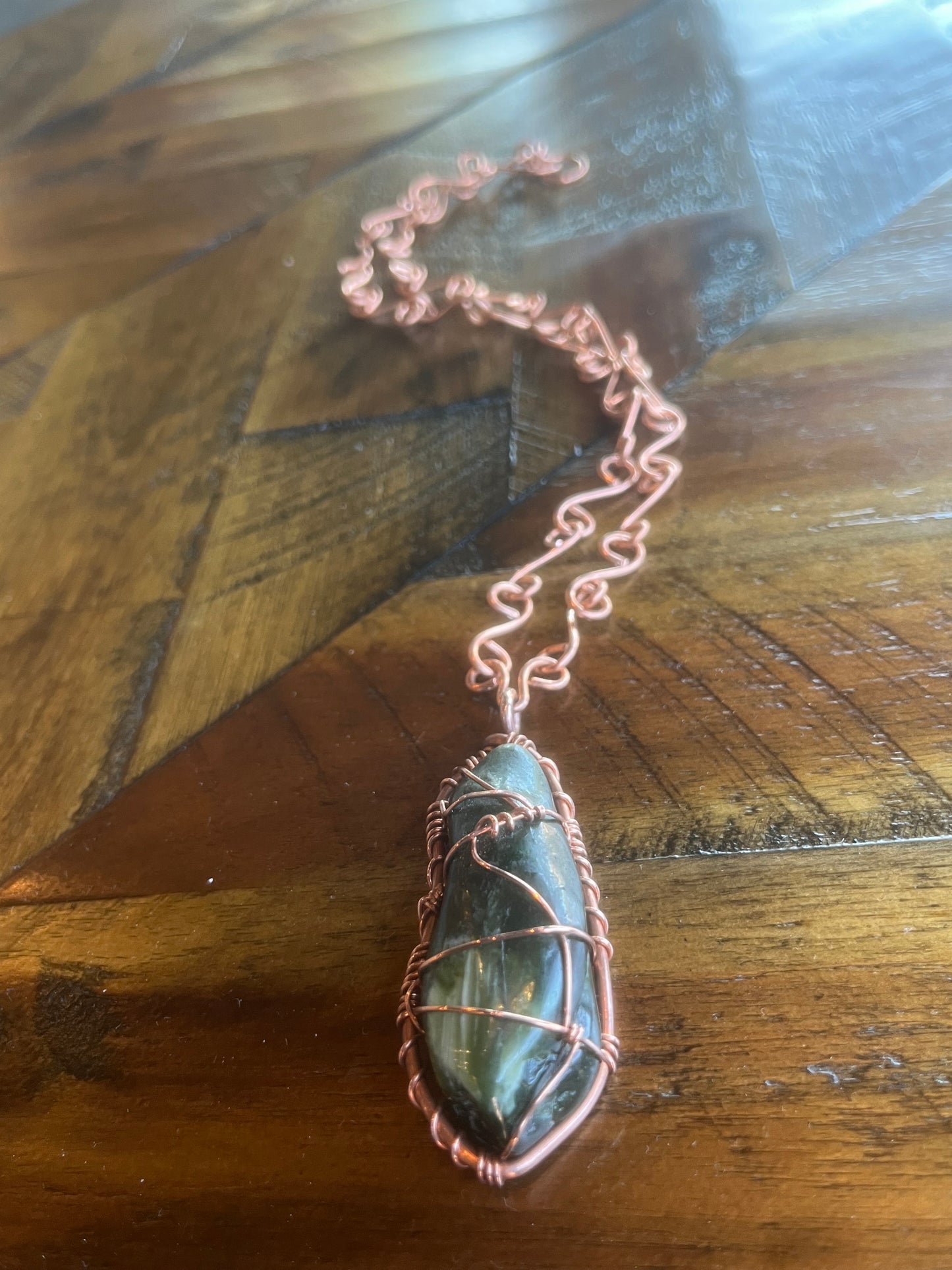 JADE SOL LINK NECKLACE IN COPPER