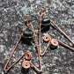 COPPER+BLUE JADE EARRINGS